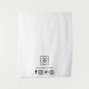 Tapete De Parede Expositor de Promoção de Logotipo de Empresa nas M