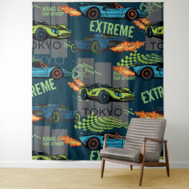 Tapete De Parede Extreme Tokyo Street Racing Pattern