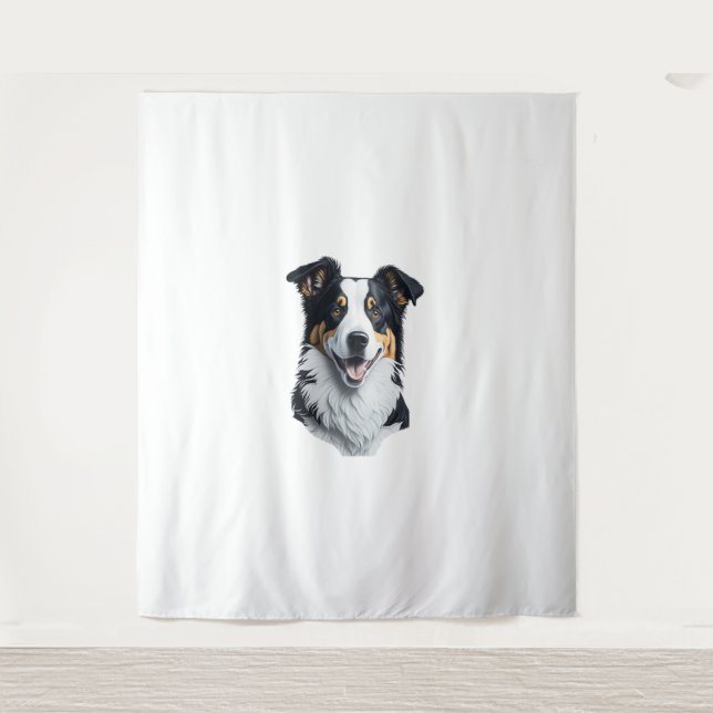 Tapete De Parede Face de Border Collie (Frente)