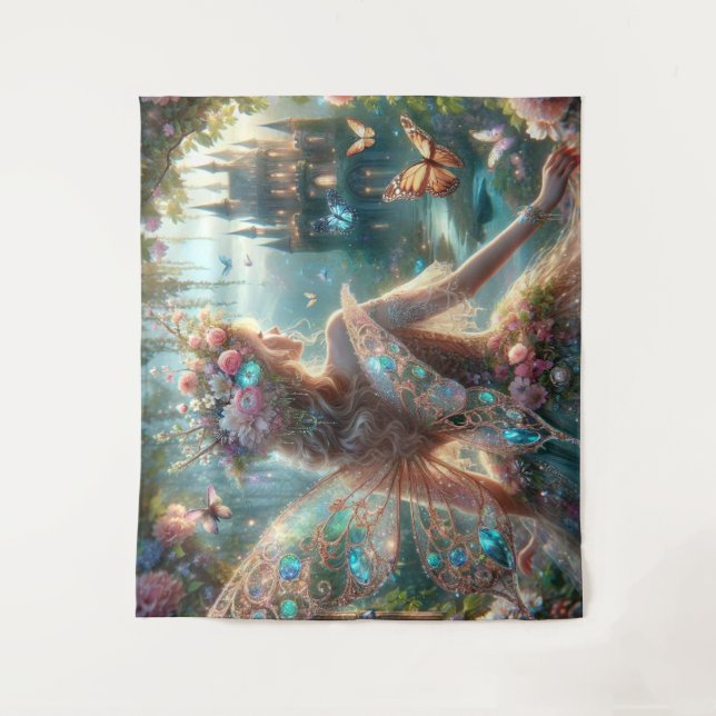 Tapete De Parede Fada-Borboleta (Frente)