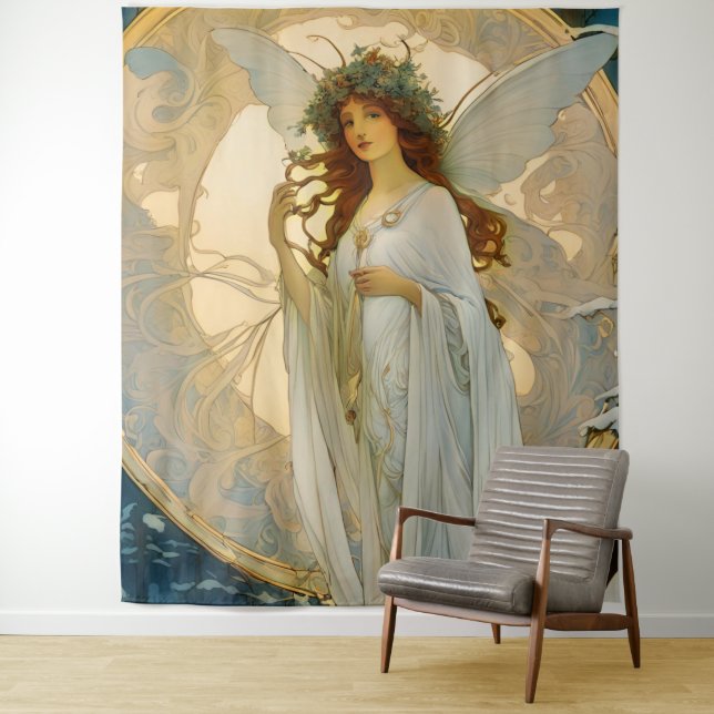 Tapete De Parede fada de inverno - artística (In Situ)