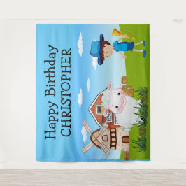 Tapete De Parede Fada - Leite - Pequeno RAPAZ AZUL