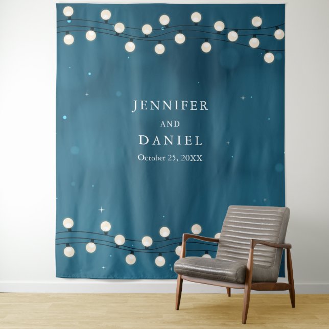 Tapete De Parede Fairy Bokeh String Luz Garland Casamento Fundo (In Situ)