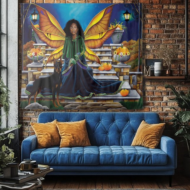 Tapete De Parede Fairy Guardian Doberman Dog (Criador carregado)