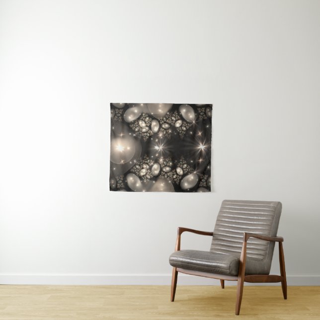 Tapete De Parede Faíscas Prateadas (In Situ (Horizontal))