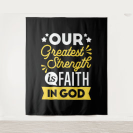 Tapete De Parede Faith in God – Our Greatest Strength Quote