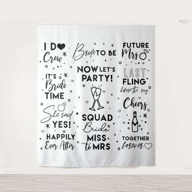 Tapete De Parede faixa de fundo para cabine de fotos com texto pret (Frente)