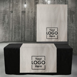 Tapete De Parede Faixa de Mesa Bege Banner Logotipo de Negócios Eve