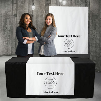 Tapete De Parede Faixa de Mesa para Loja Pop Up Banner Logo Texto e