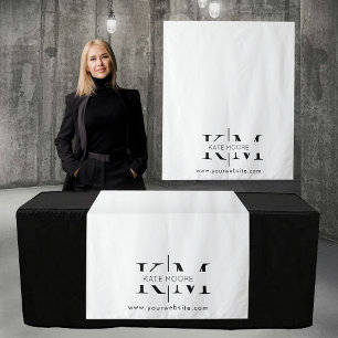 Tapete De Parede Faixa de mesa personalizada elegante para negócios