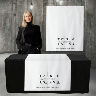 Tapete De Parede Faixa de mesa personalizada elegante para negócios