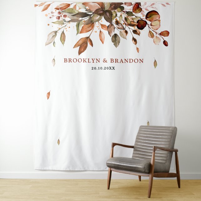 Tapete De Parede Fall Autumn Deixa Casamento Russo de Boho (In Situ)