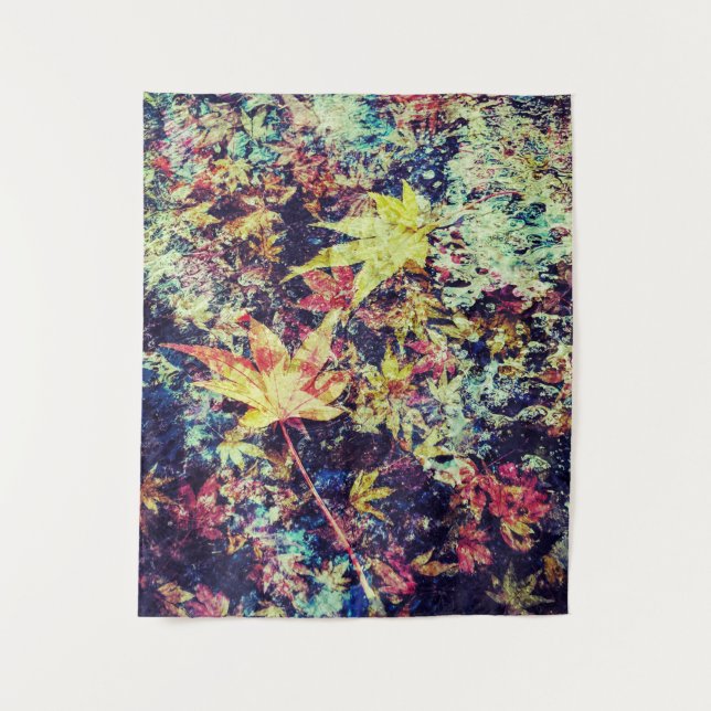 Tapete De Parede Fallen Autumn Deixa Abstrato (Frente)