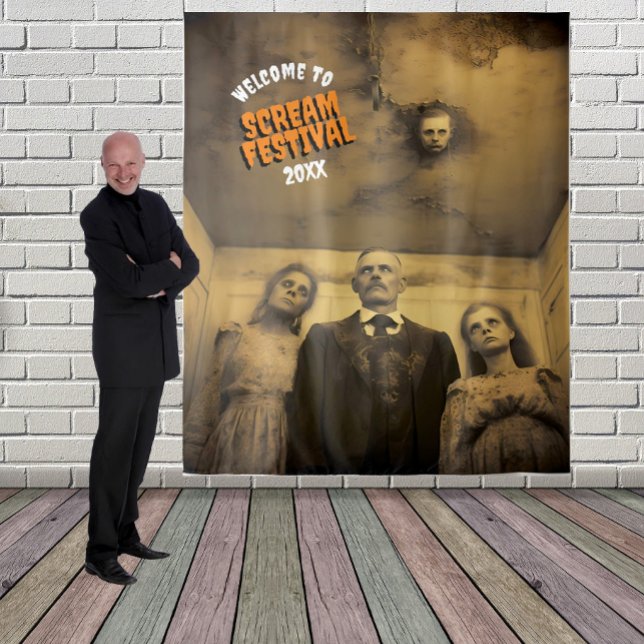 Tapete De Parede Família de Zumbi Assustadora Fundo Pendurado de Ha (Criador carregado)