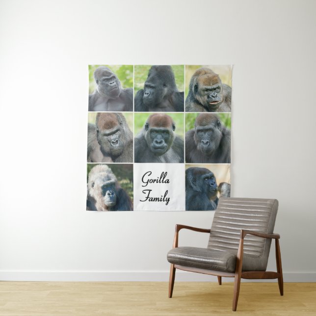 Tapete De Parede Família Gorilla (In Situ)