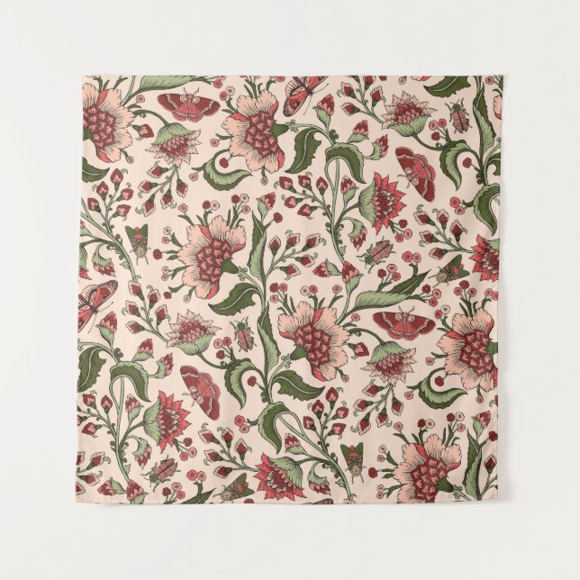 Tapete De Parede Fantasy Flowers Paisley Hand Drawn (Frente)