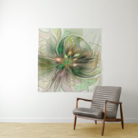 Fantasy Moderna Abstrato, Flor Fractal Colorida