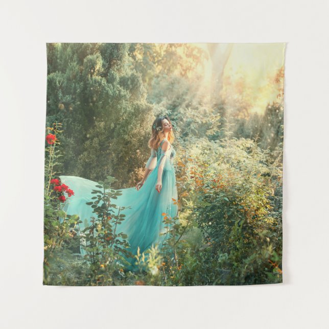 Tapete De Parede Fantasy Princess: Summer Nature Vintage. (Frente)