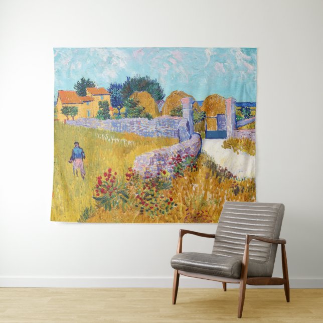 Tapete De Parede Farmhouse in Provence, Van Gogh (In Situ (Horizontal))