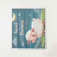 Farmhouse Wall Art - Ovelhas Bonitas Sob Céu Notur