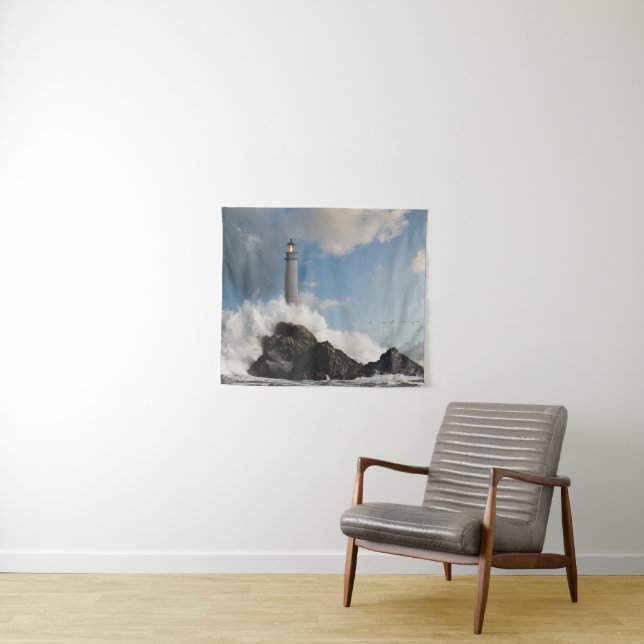 Tapete De Parede Faróis | Farol Com Ondas De Cruzamento (In Situ (Horizontal))