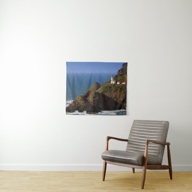 Tapete De Parede Faróis | Farol costeiro de Oregon (In Situ (Horizontal))