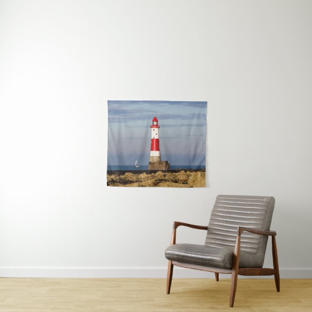 Tapete De Parede Faróis | Farol de Beachy Head Inglaterra (In Situ (Horizontal))