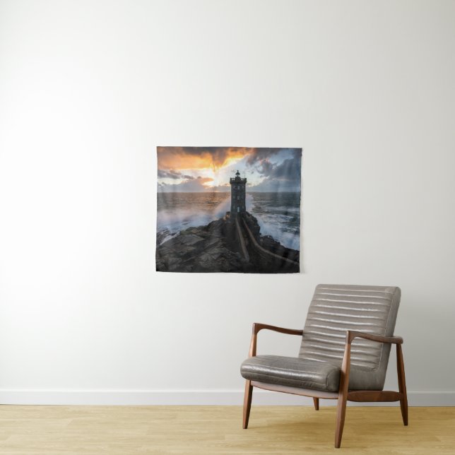 Tapete De Parede Faróis | Farol Le Conquet Kermorvan (In Situ (Horizontal))