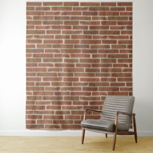 Tapete De Parede Faux Old Brown Brick Wall