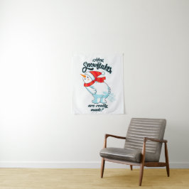 Tapete De Parede Fazendo Snowman Fartar Como Os Flocos De Neve São 