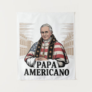 Tapete De Parede Fé Cristã da Igreja Católica do Papa Leão American