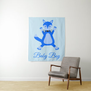 Tapete De Parede Febre de Raposa Azul-Cinto Personalizada