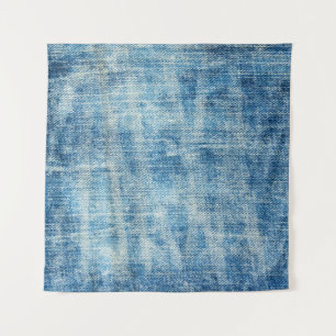 Tapete De Parede Fechamento de Denim Azul Texturizado