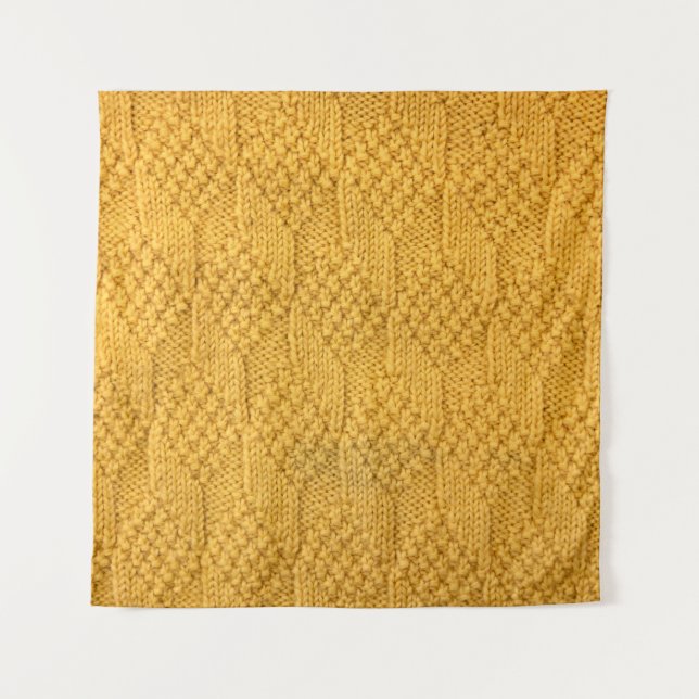 Tapete De Parede Fechamento do padrão de tricô. (Frente)