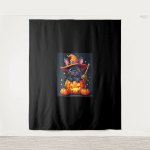Tapete De Parede Feiticeira francesa Pumpkin Halloween Mens Mulhere