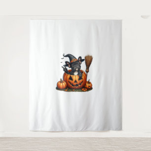Tapete De Parede Feiticeira francesa Pumpkin Halloween Mens Mulhere