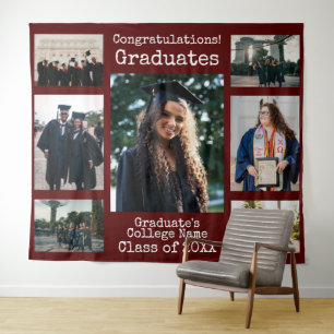 Tapete De Parede Felicitações aos Graduados Marrom Colegial Foto