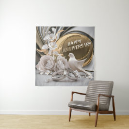 Tapete De Parede Feliz Aniversário de Casamento