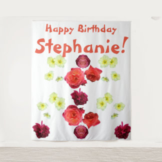 Tapete De Parede Feliz Aniversário garota stephanie mulher senhora