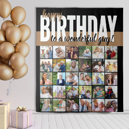 Tapete De Parede Feliz Aniversário Personalizado para .. 30 Colagem