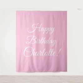 Tapete De Parede Feliz Aniversário texto personalizado nome script 