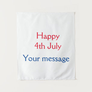 Tapete De Parede Feliz dia 4 de julho da independência adicione o n