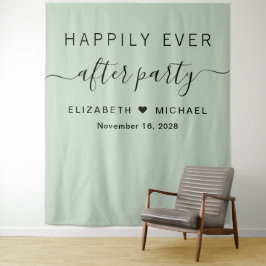 Tapete De Parede Feliz Dia Após Festa Sage Verde