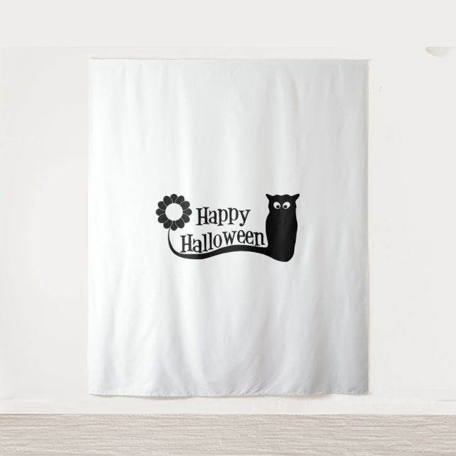 Tapete De Parede Feliz Dia das Bruxas (Frente)