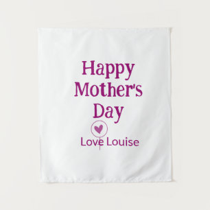 Tapete De Parede Feliz dia das mães nome feminino mauve sinal tit