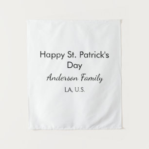 Tapete De Parede Feliz dia de São Patrício nome família lugar simpl