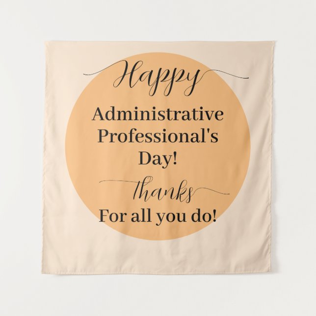 Tapete De Parede Feliz Dia do Profissional Administrativo (Frente)