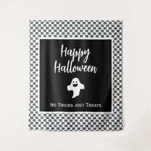 Tapete De Parede Feliz fantasma do Halloween, sem truques, só trata