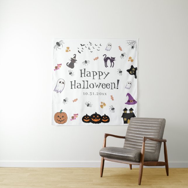 Tapete De Parede Feliz Festa de Halloween (In Situ)