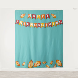 Tapete De Parede Feliz Foto Booth de Ação de Graças do Friendsgivin